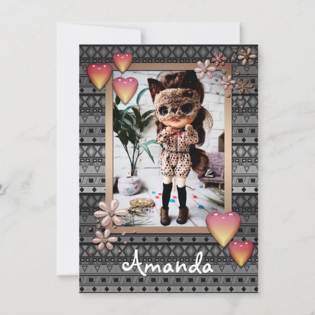 Puppen für Fotos, Puppen, personalisiert, Hobby an Ankündigung (Vorderseite)