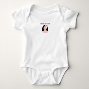 Puppen-Gesicht T-Shirt Baby Bodysuit Strampler