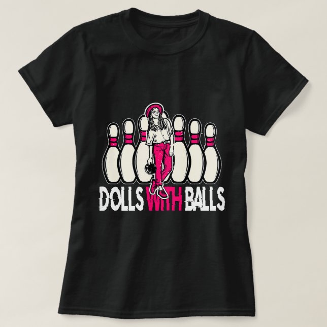 Puppen mit Ballen 1 T-Shirt (Design vorne)