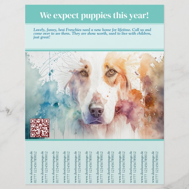 Puppen zum Verkauf Flyer (Vorne)