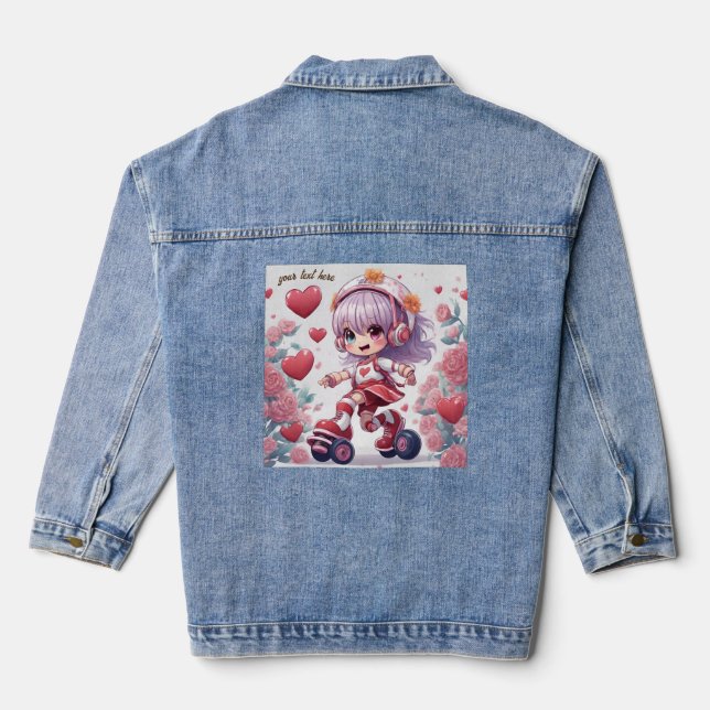 Puppenanime Jeansjacke (Rückseite)