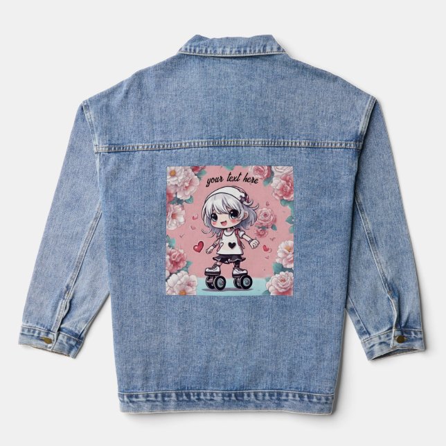 Puppenanime Jeansjacke (Rückseite)