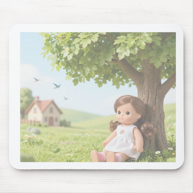 Puppenfotografie Mousepad (Vorne)