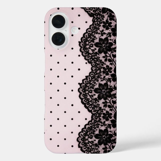 Puppenhafte Polka Spitze Case-Mate iPhone Hülle (Rückseite)