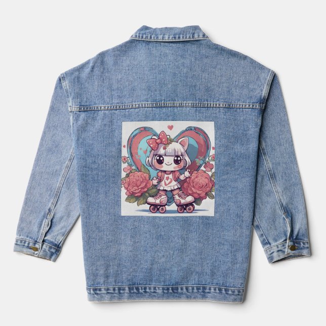 Puppenherz Jeansjacke (Rückseite)