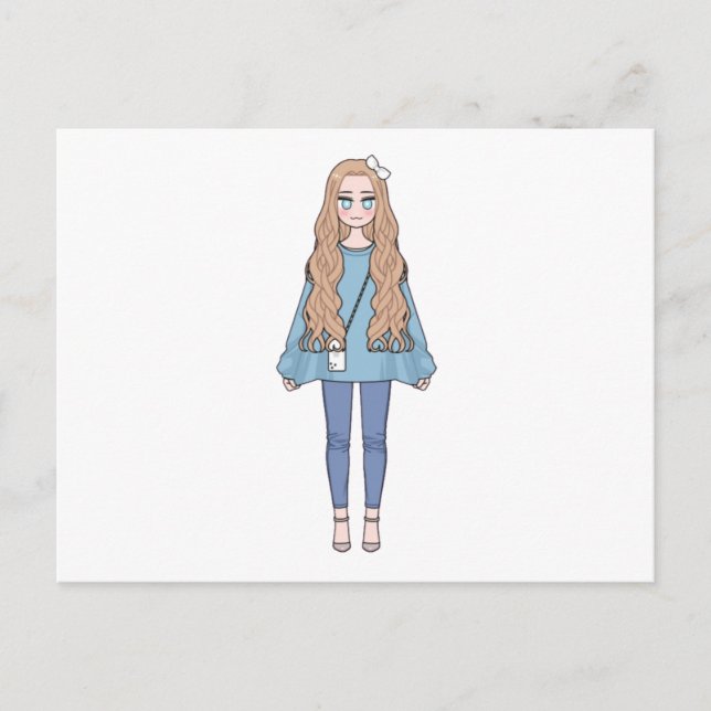 Puppenkarte Postkarte (Vorderseite)