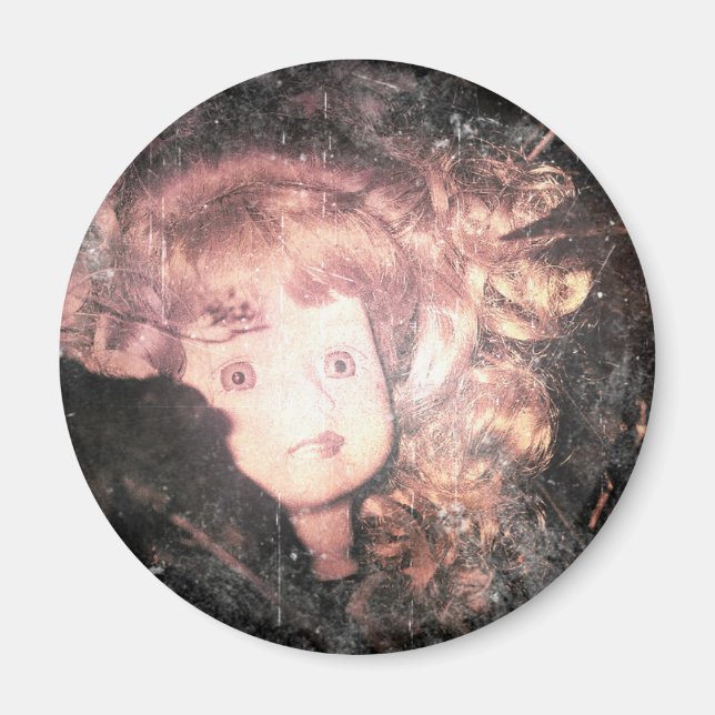 Puppenkopf Magnet (Vorne)