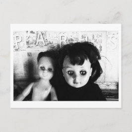 Puppenporträt - Doll-Schwestern Postkarte