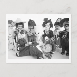 Puppenporträt - Freunde Postkarte