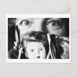 Puppenporträt - Puppenmutter mit Puppe Postkarte