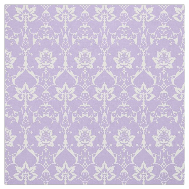 Puppenskala Renaissance Damask, Lilac Stoff (Muster)