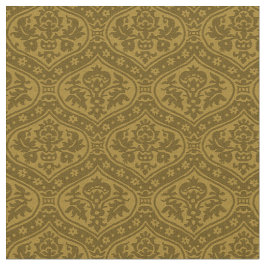 Puppenskala Renaissance Damask, orange Stoff