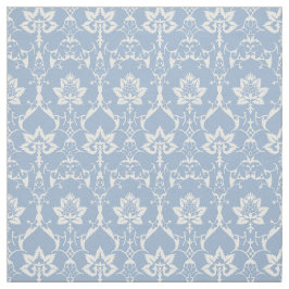 Puppenskala Renaissance Damask, Sky Blue Stoff