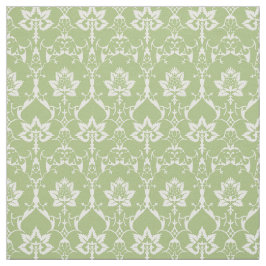 Puppenskala Renaissance Damask, Spring Green Stoff