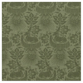 Puppenskala Renaissance Einhorngarten, Grün Stoff