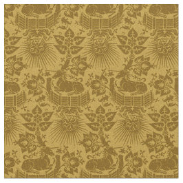 Puppenskala Renaissance Einhorngarten, orange Stoff