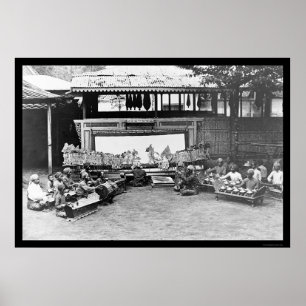 Puppenspiel Java Indonesia 1898 Poster