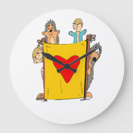 Puppentheater Große Wanduhr