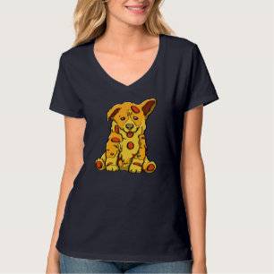 Pupperoni Pizza Liebe Funny Women Hund Liebhaber W T-Shirt