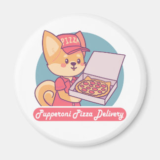 Pupperoni Pizza Lieferung Magnet