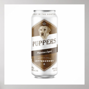 Puppers Offiziell Waynes Lieblingsbier Poster