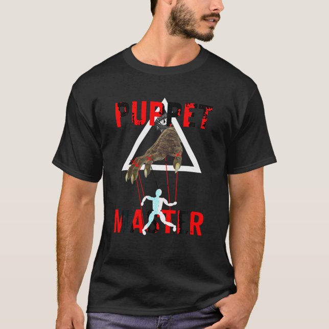 Puppet Master Human Reptilian Anunnaki Marionette T-Shirt (Vorderseite)