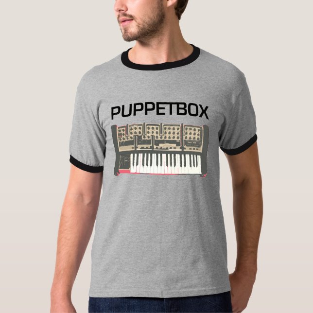 Puppetbox synthesizer-Logo T-Shirt (Vorderseite)