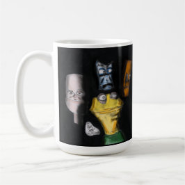 Puppets in the dark ( Erica Crooks puppet art ) Kaffeetasse