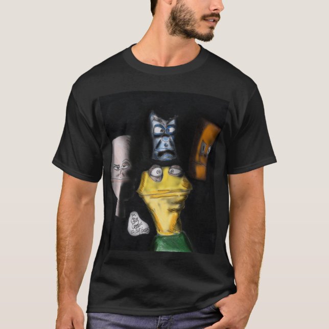 Puppets in the dark ( Erica Crooks puppet art ) T-Shirt (Vorderseite)