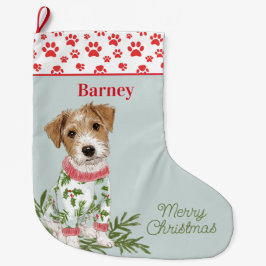 Puppies in Pajamas Dog Großer Weihnachtsstrumpf