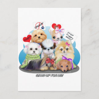Puppies Manisfestival Postkarte