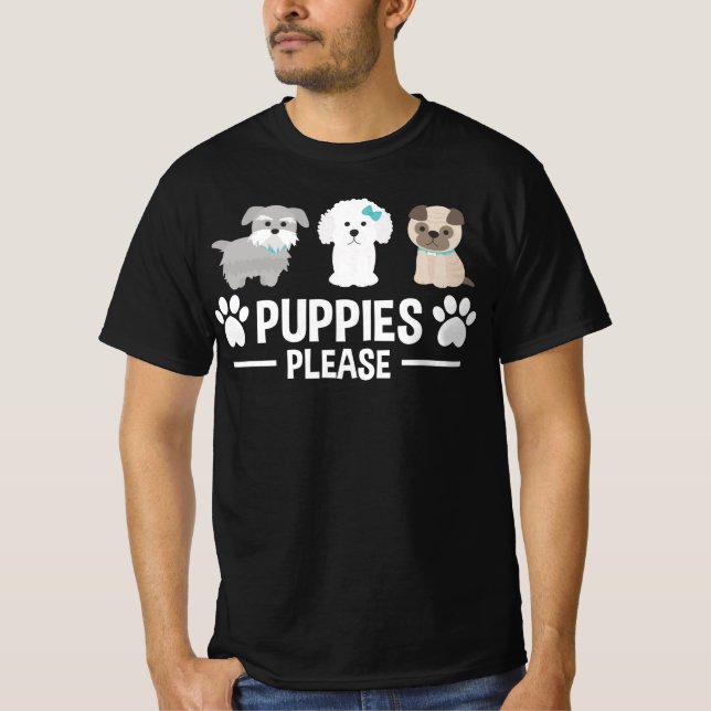 Puppies please T-Shirt (Vorderseite)