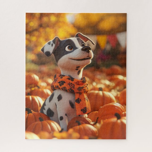 Puppy and Pumpkins Puzzle (Vertikal)