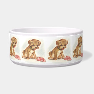 Puppy Art Shoppy Puppy Vintag Napf