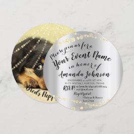 Puppy Baby Dose Dusche New Pet Foto Rose Gold Einladung