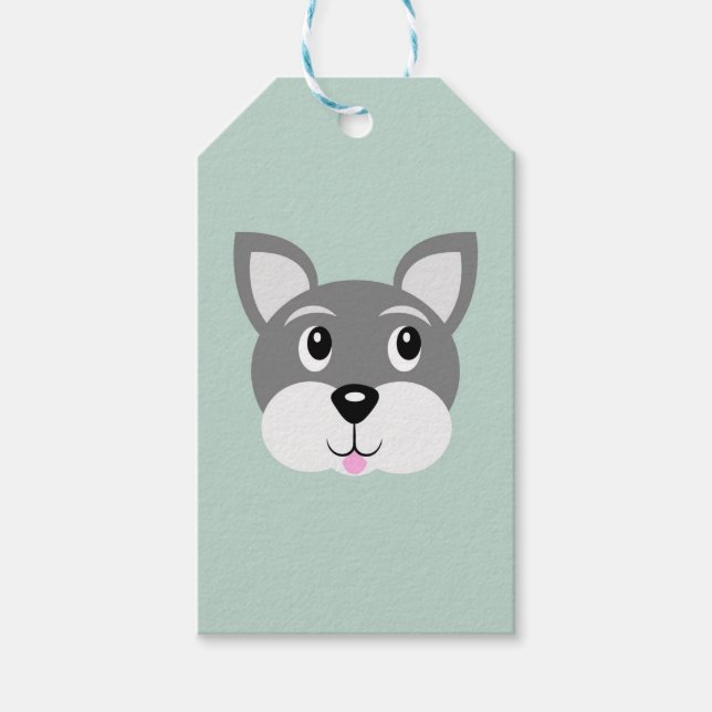 Puppy Dog Geschenkmarke Geschenkanhänger (Vorderseite)