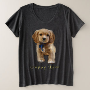 Puppy Dog Große Größe T-Shirt