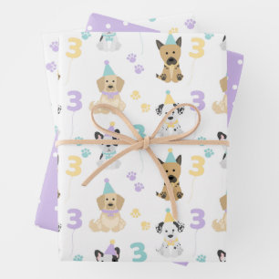 Puppy Dog Pawty Party Thema Geschenkpapier Set