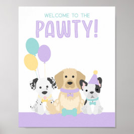 Puppy Dog Pawty Party Thema Poster