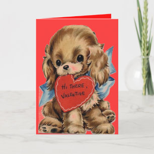 PUPPY DOG VALENTINES - VALENTINSTAG - VALENTINE FEIERTAGSKARTE