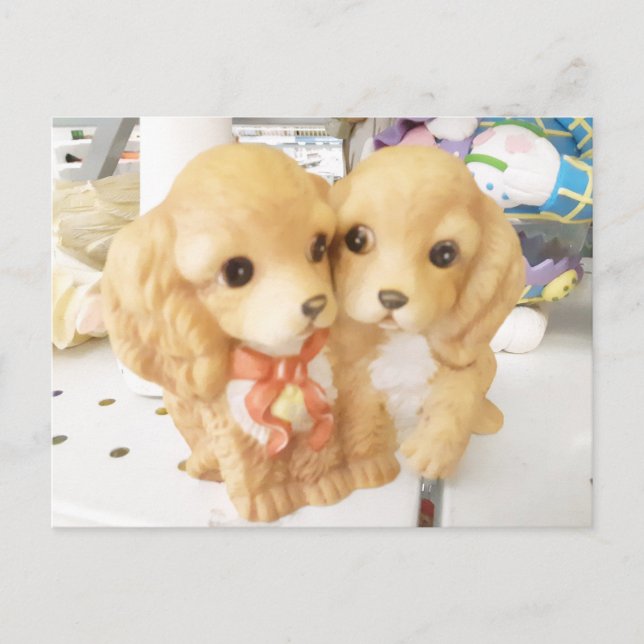 Puppy Duo Postkarte (Vorderseite)