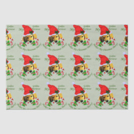 Puppy-Gewebe-Papiere mit Golden Retriever Seidenpapier