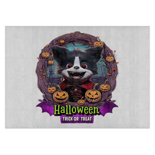 Puppy Halloween-Kostüm Schneidebrett (Vorderseite)