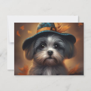 Puppy-Halloween-Postkarten Postkarte