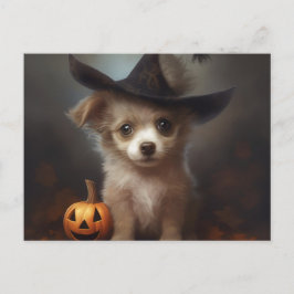 Puppy-Halloween-Postkarten Postkarte
