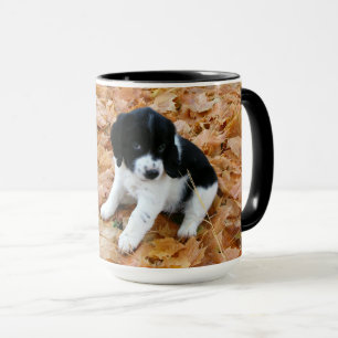 Puppy im Herbst Tasse