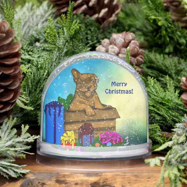 Puppy in A Box , Merry Xmas Schneekugeln (Winter)