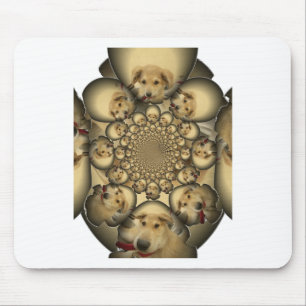 Puppy Kaleidoskop Art Print Mousepad