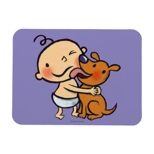 Puppy Kisses für das Baby Magnet (Horizontal)