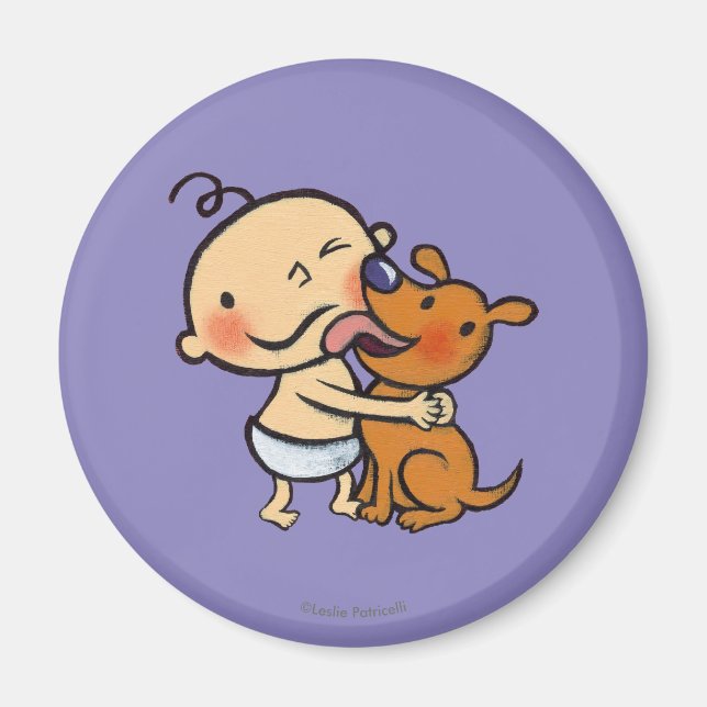 Puppy Kisses für das Baby Magnet (Vorne)